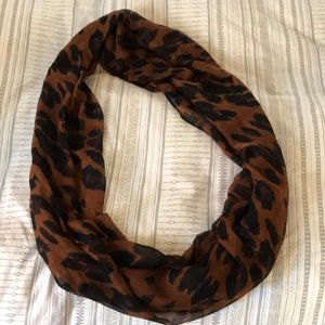 Animal print infinity scarf